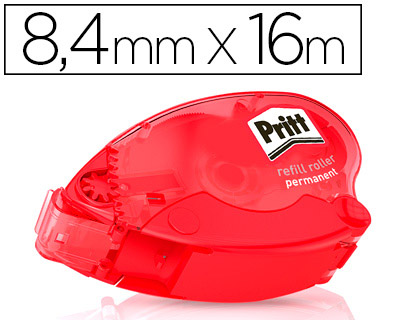 COLLE PRITT ROLLER RECHARGEABLE 8.4MMX16M COLLAGE PERMANENT IMMÉDIAT PLUS PERFORMANTE