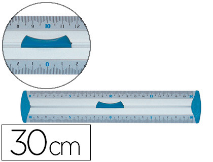 RÈGLE MAPED 30CM TRIPLE DÉCIMÈTRE EMBOUTS PROTECT SYSTEM ANTI-BRUIT ALUMINIUM ANODISÉ RÉSISTANCE OPTIMALE