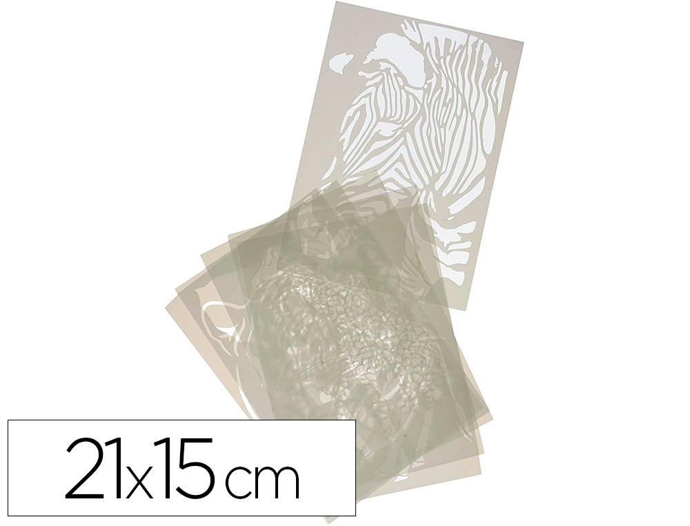 POCHOIR LES CHIFFRES CULTURE CLUB DE 0 A 9 21X15CM