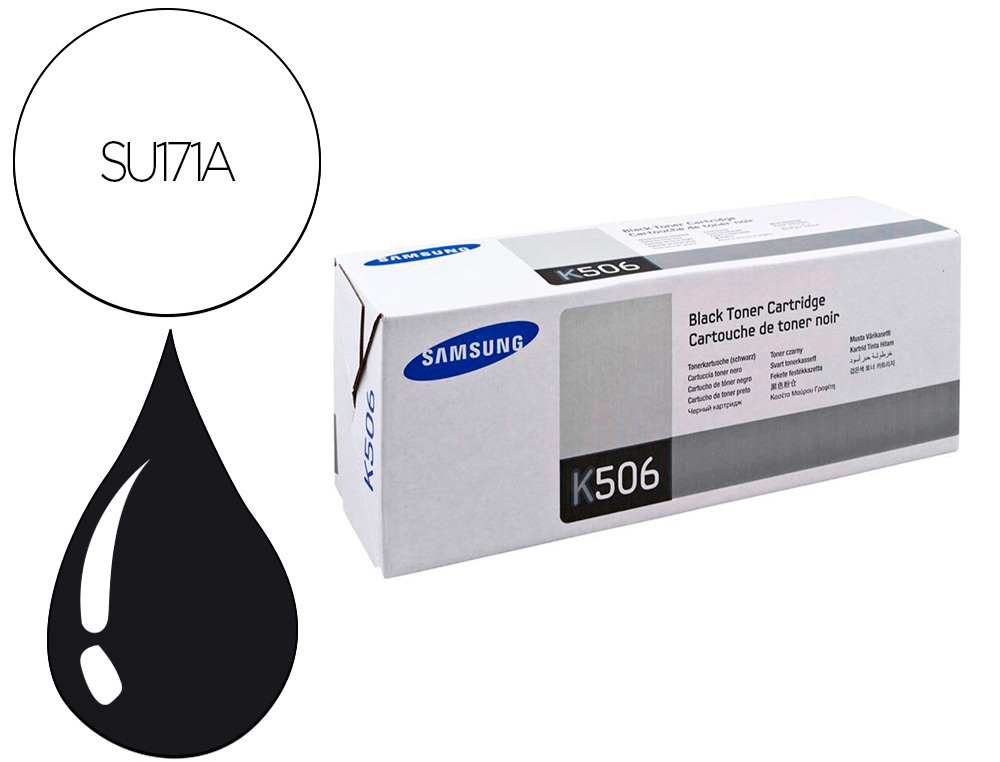CARTOUCHE SAMSUNG CLT-K506L COULEUR NOIR 6000 PAG