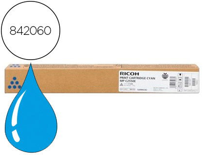 TONER RICOH LASER 842060 841197 POUR MPC2550 2030 2050 COULEUR CYAN 5500P