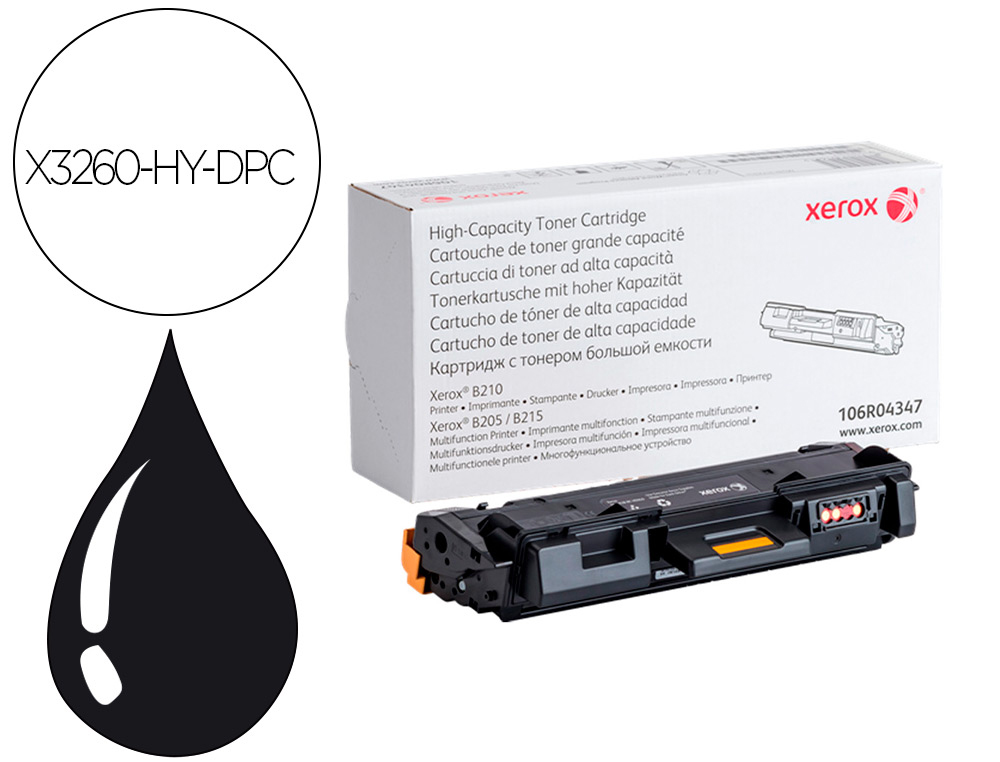 TONER LASER XEROX  PHASER 3260 HIGH YIELD