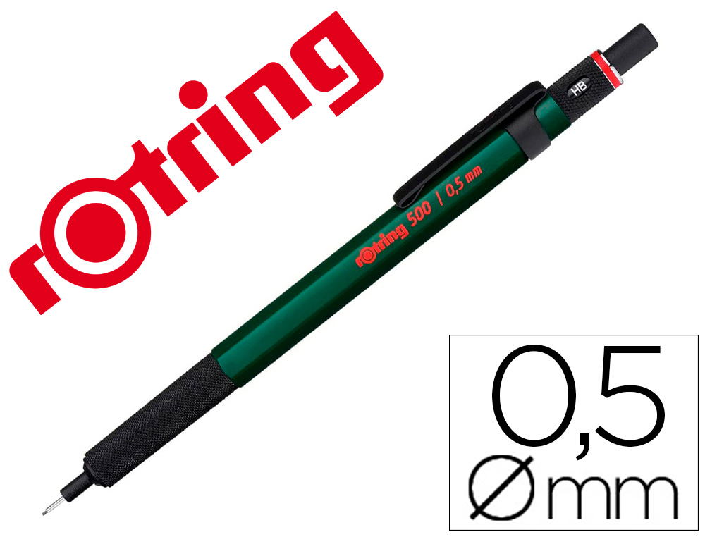PORTEMINE ROTRING 500 COLORIS VERT 0,5MM