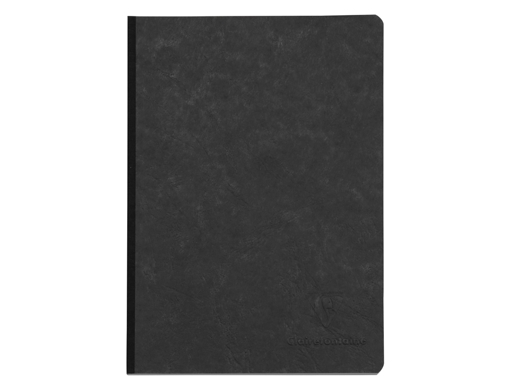 CARNET BROCHURE CLAIREFONTAINENOMADDICT 148X210MM 192 PAGES REGLURE LIGNEE COLORIS NOIR