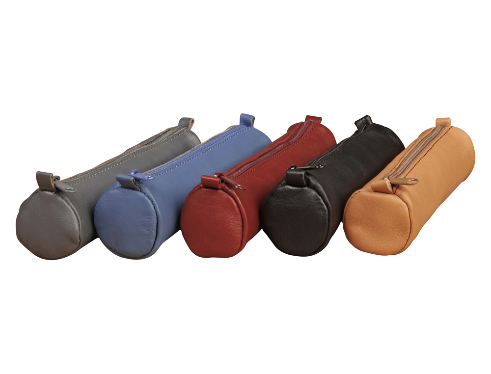 TROUSSE CLAIREFONTAINE AGE BAG CUIR RONDE 185X40MM       COLORIS ALEATOIRES