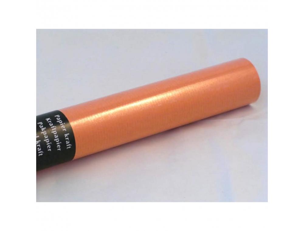 PAPIER KRAFT CLAIREFONTAINE COLORIS ORANGE ROULEAU        0,70X3M