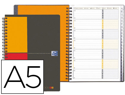 CAHIER RÉPERTOIRE OXFORD INTERNATIONAL RELIURE INTÉGRALE COUVERTURE PP A5 14,8X21CM 80G 144 PAGES RÉGLURE SPÉCIFIQUE