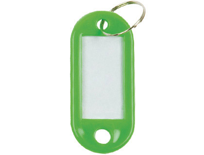 PORTE-CLÉS Q-CONNECT COLORIS VERT SACHET 10 UNITÉS
