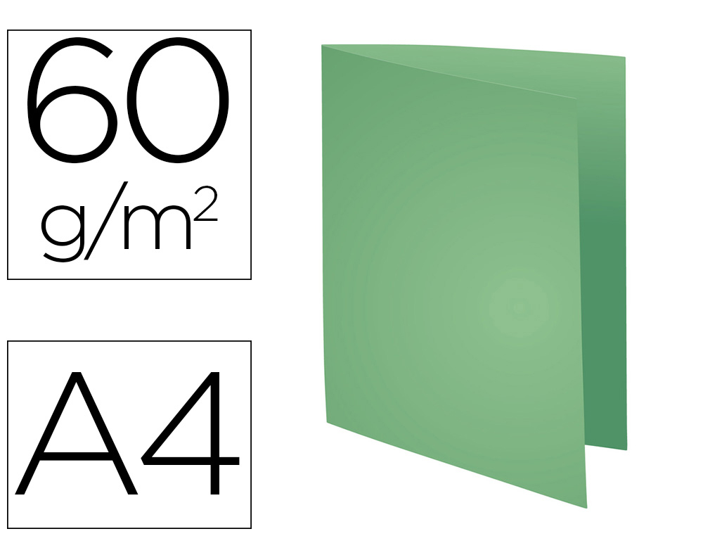 SOUS-CHEMISE EXACOMPTA SUPER 220X310MM 60G COLORIS VERT CLAIR PACK 250 UNITÉS