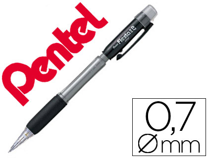 PORTE-MINE PENTEL FIESTA AX127 RECHARGEABLE 0.7MM BASE ANTIDÉRAPANTE CONTIENT 2 MINES HB