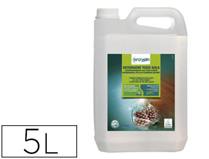 DETERGENT TOUS SOLS ENZYMATIQUE NETTOIE DEGRAISSE VITRES SURFACES MODERNES PARFUM FRAIS PIN DES LANDES BIDON 5L