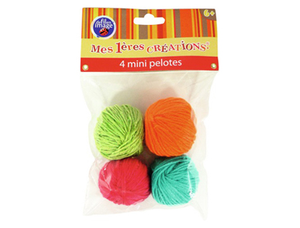 LAINE COLOREM MINI COLORIS ASSORTIS 4 PELOTES