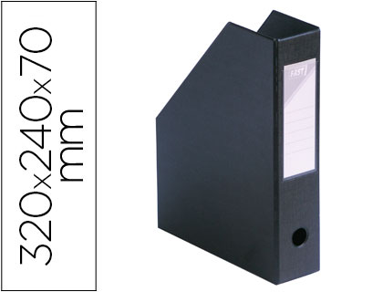 BOÎTE CLASSEMENT ELBA PAN COUPÉ PVC 320X240MM DOS 70MM TROU PRÉHENSION PORTE-ÉTIQUETTE SOUDÉ LIVRÉ PLAT COLORIS NOIR