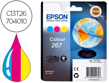 CARTOUCHE EPSON 267 GLOBE TRICOULEUR