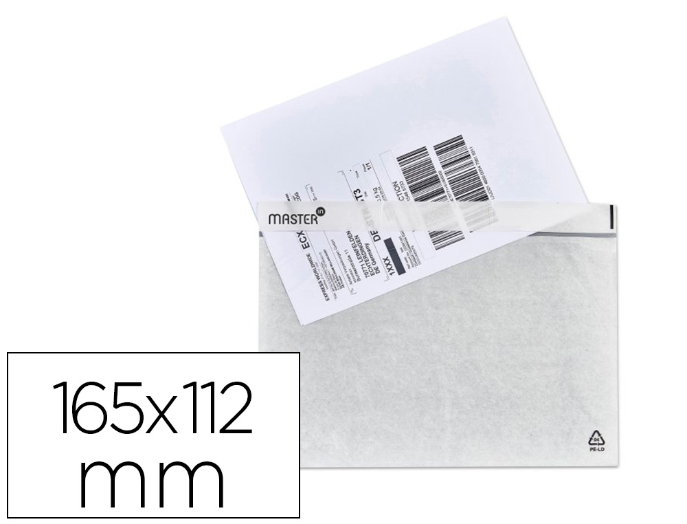 POCHETTE PORTE-DOCUMENT ANTALIS DOS AUTO-ADHSIF C6 165X112MM DOCUMENT VISIBLE PROTG RSISTE TEMPRATURE 1000U