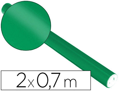 PAPIER MÉTALLISÉ CLAIREFONTAINE 80G/M2 COLORIS VERT ROULEAU 0.7X2M