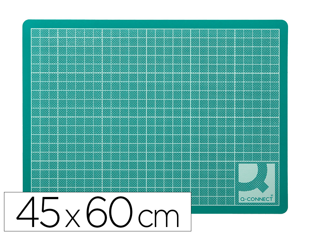 PLAQUE COUPE Q-CONNECT PVC ÉPAISSEUR 3MM 450X600MM A2 COLORIS VERT