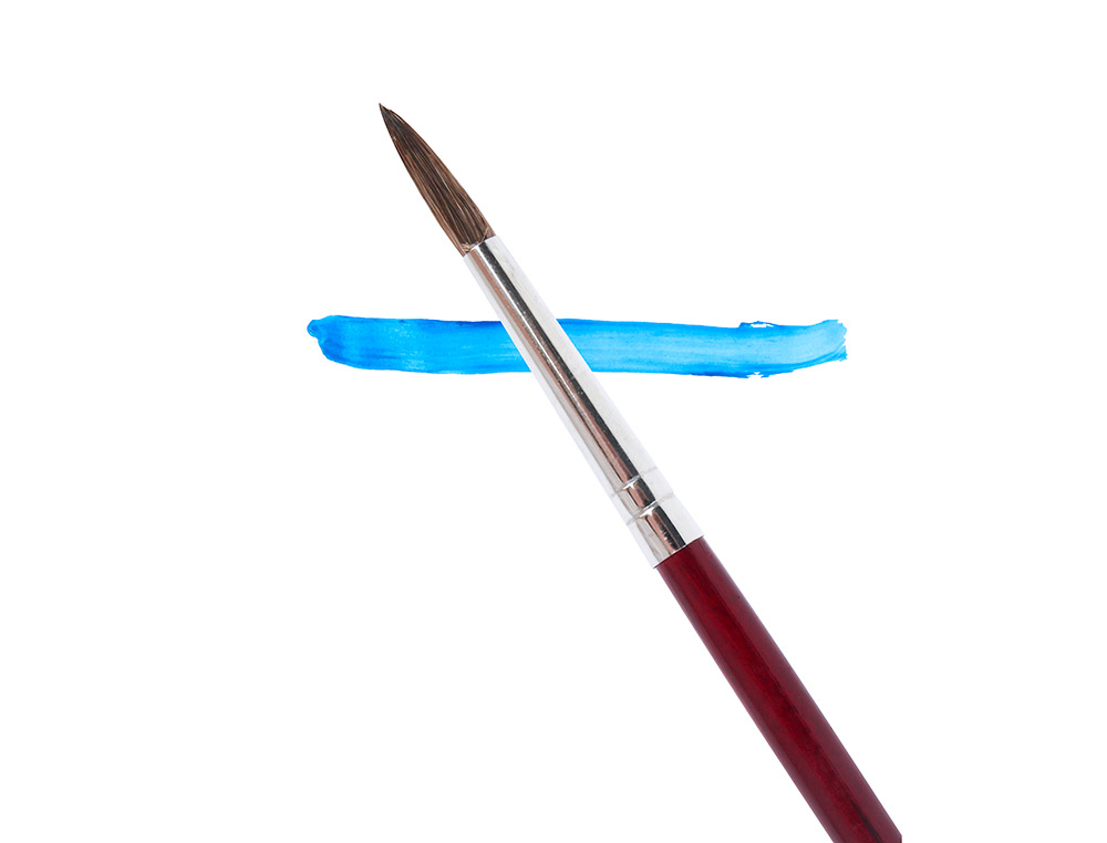 PINCEAU LIDERPAPEL BOIS VIROLE CHROMÉE AQUARELLE Nº7