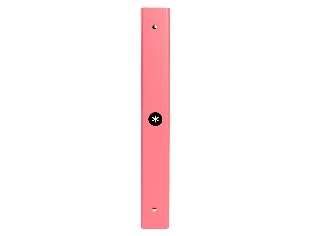 CLASSEUR ANTARTIK 4 ANNEAUX RONDS 25MM A4 CARTON REMBORD COLORIS CORAIL