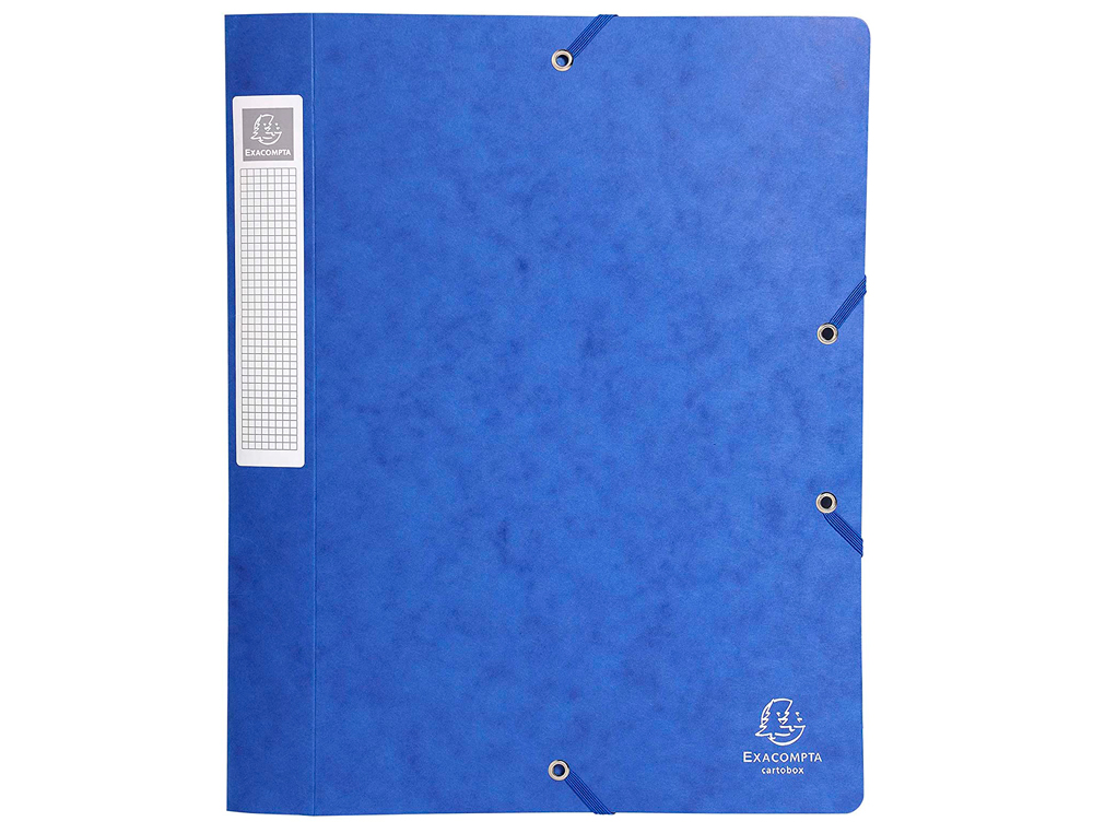 BOTE CLASSEMENT EXACOMPTA NATURE FUTURE CARTE LUSTRE 5/10E A4+ 240X320MM DOS 25MM 400G COLORIS BLEU