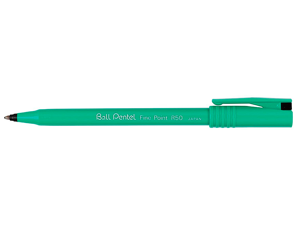 FEUTRE ROLLER BALL PENTEL R50 BILLE POINTE PLASTIQUE CRITURE MOYENNE 0.4MM COLORIS NOIR