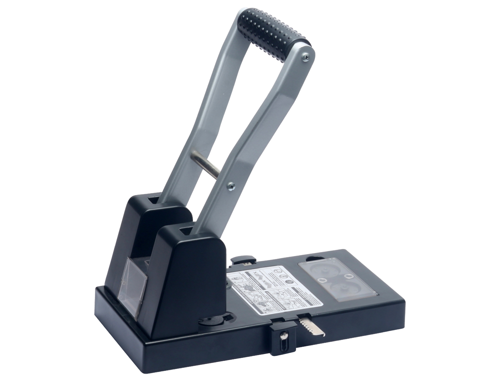 PERFORATEUR Q-CONNECT CAPACIT PERFORATION 100F 2 TROUS COLORIS NOIR 129X200X281MM