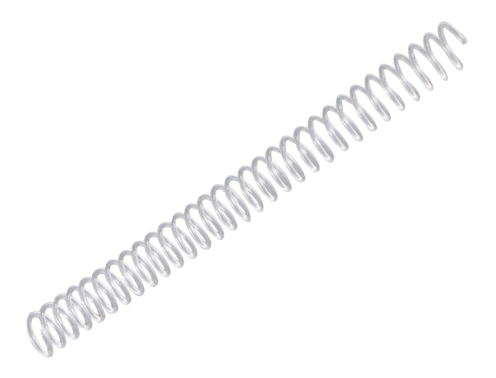 SPIRALE Q-CONNECT PLASTIQUE TRANSPARENT RELIEUR PAS 32 5:1 20F CALIBRE 1.8MM DIAMÈTRE 6MM BOÎTE 100 UNITÉS