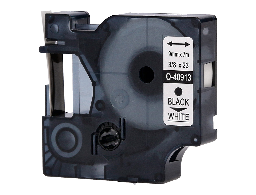 RUBAN TITREUSE Q-CONNECT 1000 NOIR-BLANC 9MM X 7MT D2 0-40913