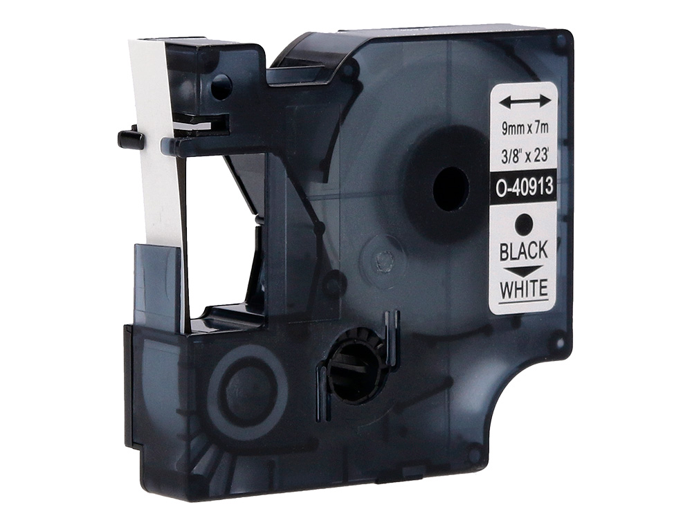 RUBAN TITREUSE Q-CONNECT 1000 NOIR-BLANC 9MM X 7MT D2 0-40913