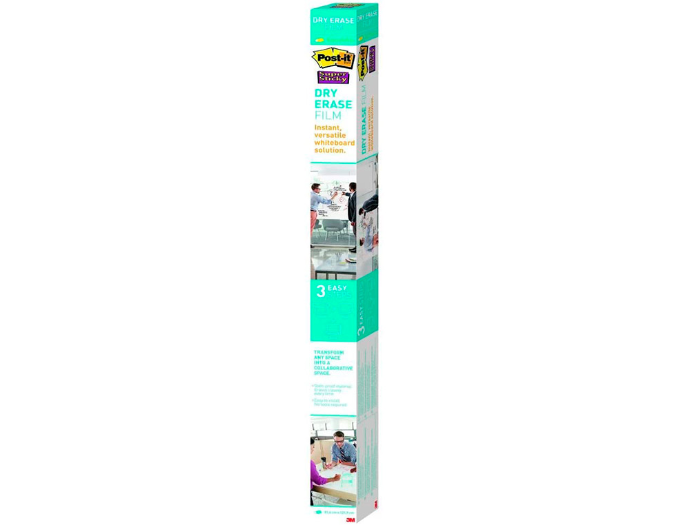 TABLEAU BLANC POST-IT ADHESIF EFFACABLE EN ROULEAU 1,219X1,829M