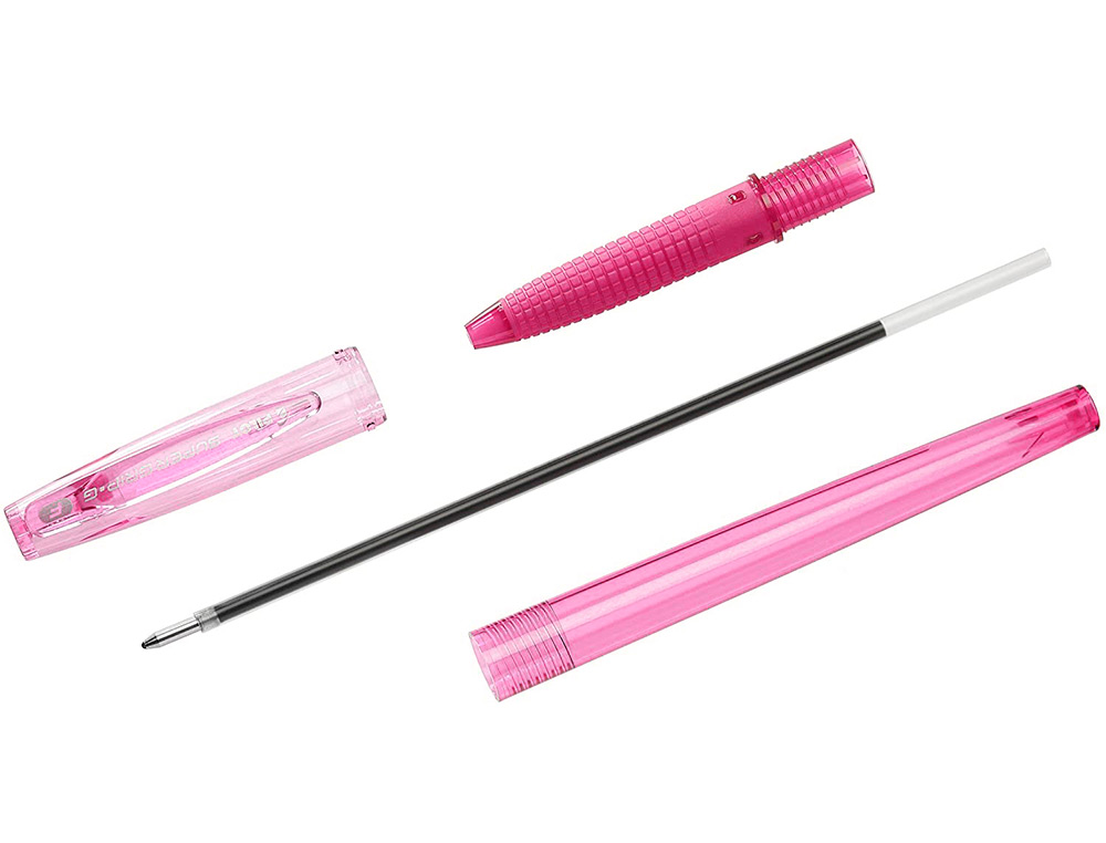 STYLO-BILLE PILOT SUPER GRIP G NEON CAPUCHON POINTE MOYENNE BILLE ULTRA-RESISTANTE CORPS ET