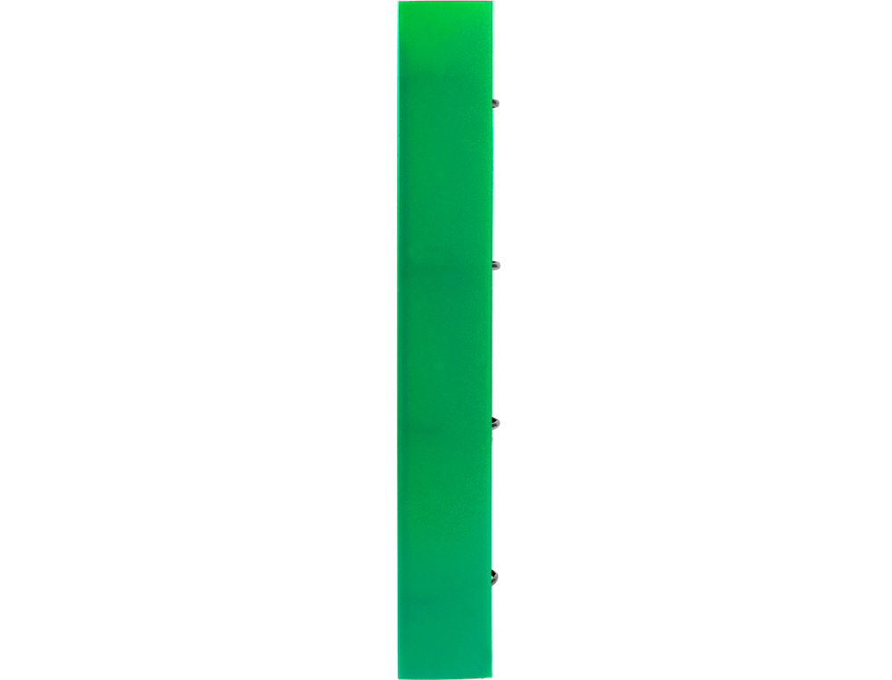 CLASSEUR LIDERPAPEL 4 ANNEAUX EN D 25MM A4 POLYPROPYLENE FEUILLETS MOBILES 100F 5X5MM COLORIS VERT TRANSLUCIDE