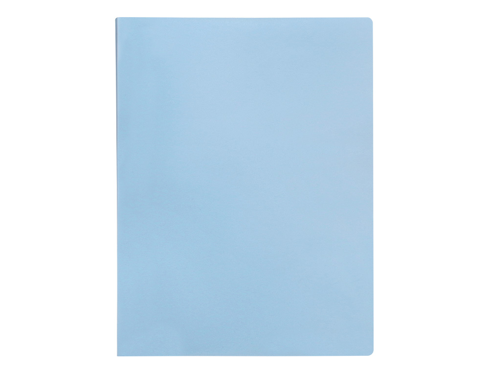 PROTEGE-DOCUMENTS LIDERPAPEL POLYPROPYLENE COUVERTURE      FLEXIBLE 80 POCHETTES FIXES   A4 220X297MM BLEU CIEL OPAQUE