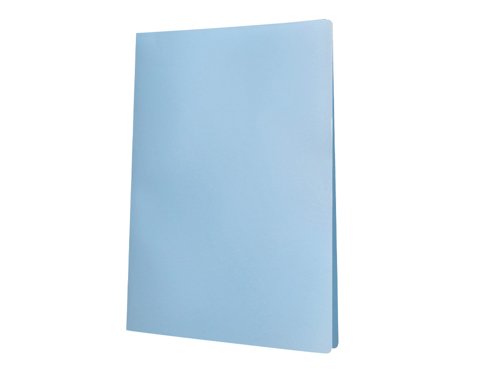 PROTEGE-DOCUMENTS LIDERPAPEL POLYPROPYLENE COUVERTURE      FLEXIBLE 80 POCHETTES FIXES   A4 220X297MM BLEU CIEL OPAQUE