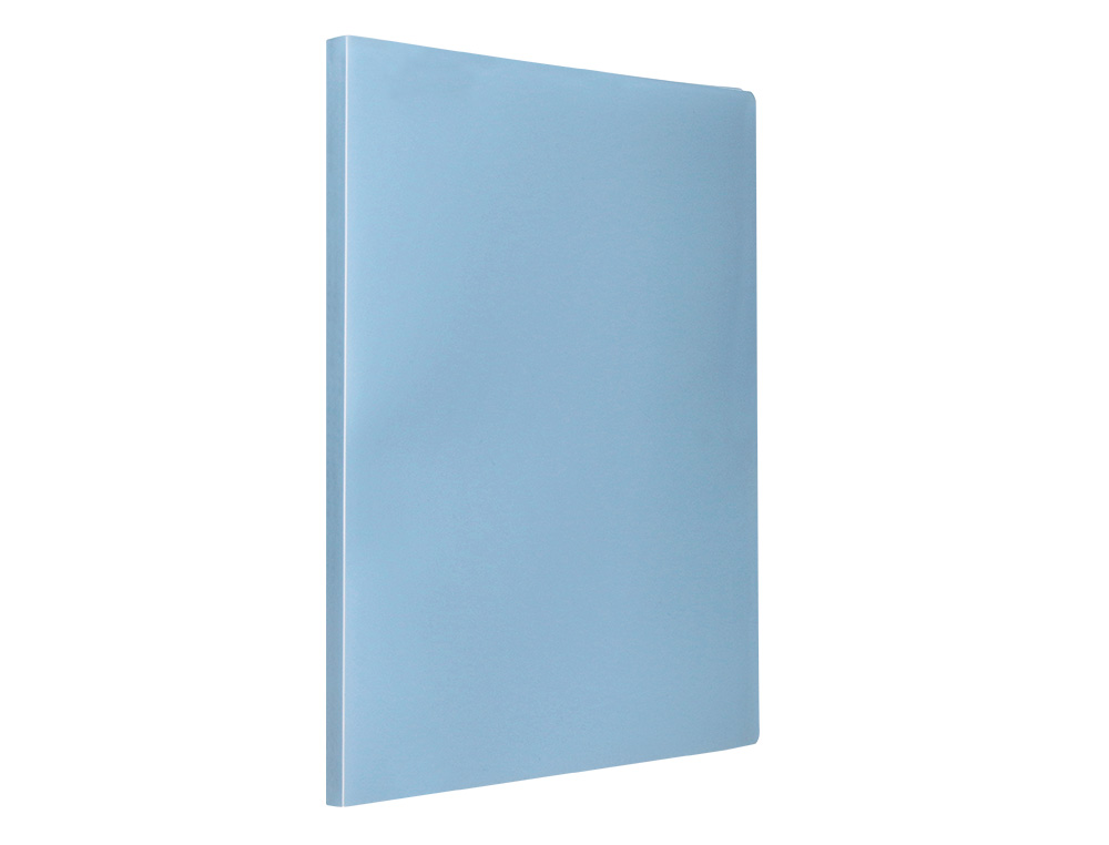 PROTEGE-DOCUMENTS LIDERPAPEL POLYPROPYLENE COUVERTURE      FLEXIBLE 80 POCHETTES FIXES   A4 220X297MM BLEU CIEL OPAQUE
