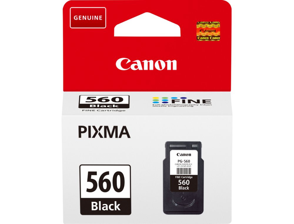 CARTOUCHE CANON PG-560 JET D'ENCRE POUR PIXMA TS5350 / TS5351 / TS5352 / TS5353 NOIR 180 PAGES