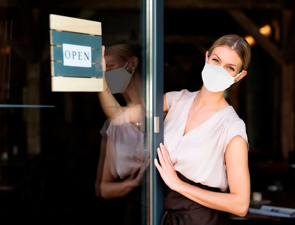 MASQUE EXACOMPTA DE PROTECTION RESPIRATOIRE EN TISSU LAVABLE INDIVIDUEL