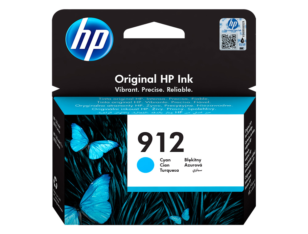 CARTOUCHE ENCRE HP 912 8010 / 8020 / 8035 COULEUR CYAN 315 PAGES