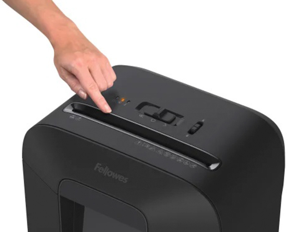 DESTRUCTEUR FELLOWES LX85 COUPE MICRO 12F SYSTEME       INTELLIBAR ANTIBOURRAGE       SAFESENSE
