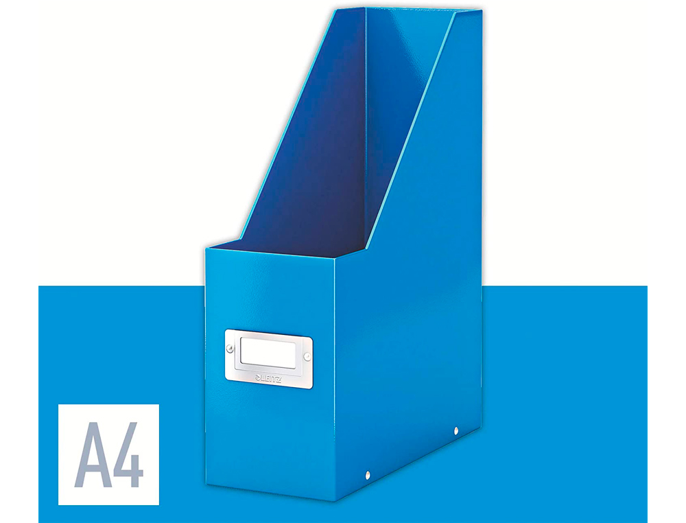 PORTE-REVUES LEITZ CLICK&STORE POLYPROPYLÈNE PLASTIFIÉ PLIABLE 103X330X253MM PORTE-ÉTIQUETTE COLORIS BLEU