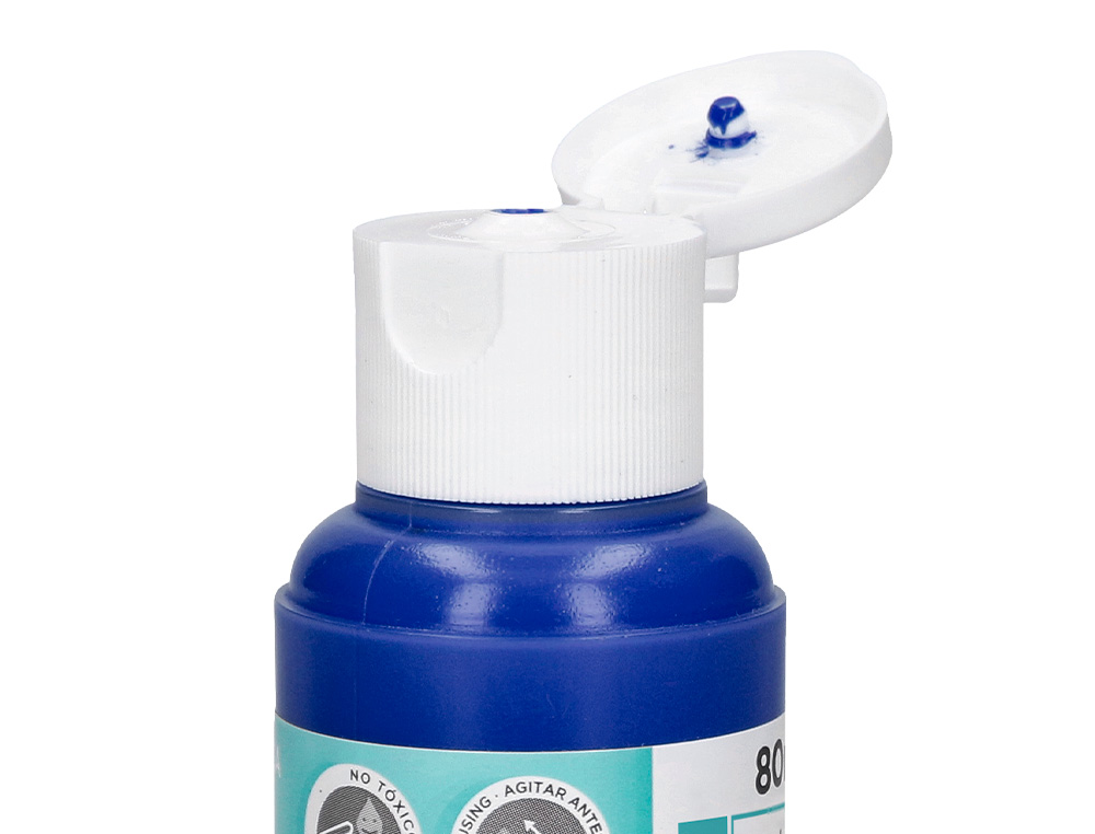 PEINTURE ACRYLIQUE LIDERPAPEL COLORIS BLEU OUTREMER         BOUTEILLE 80ML