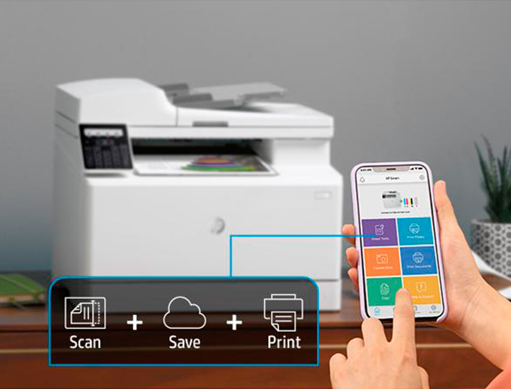 IMPRIMANTE MULTIFONCTION HP COULEUR LASERJET PRO MFP      M183FW FAX ETHERNET WIFI 16   PPM BANDEJA 150 HOJAS SCANNER