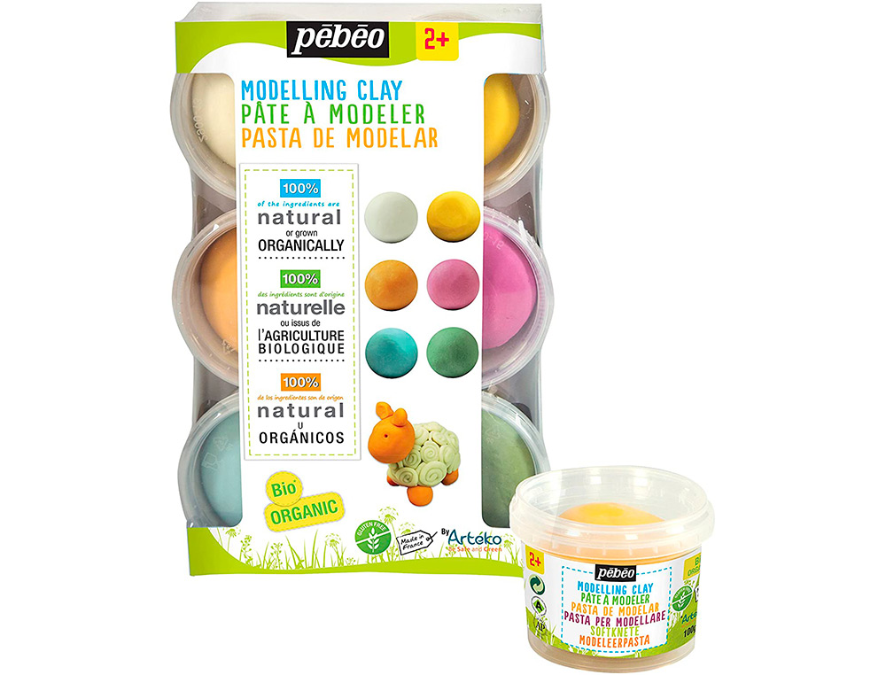 PATE A MODELER PEBEO SET DECOUVERTE XXL COLORIS        ASSORTIS 6 POTS DE 90G