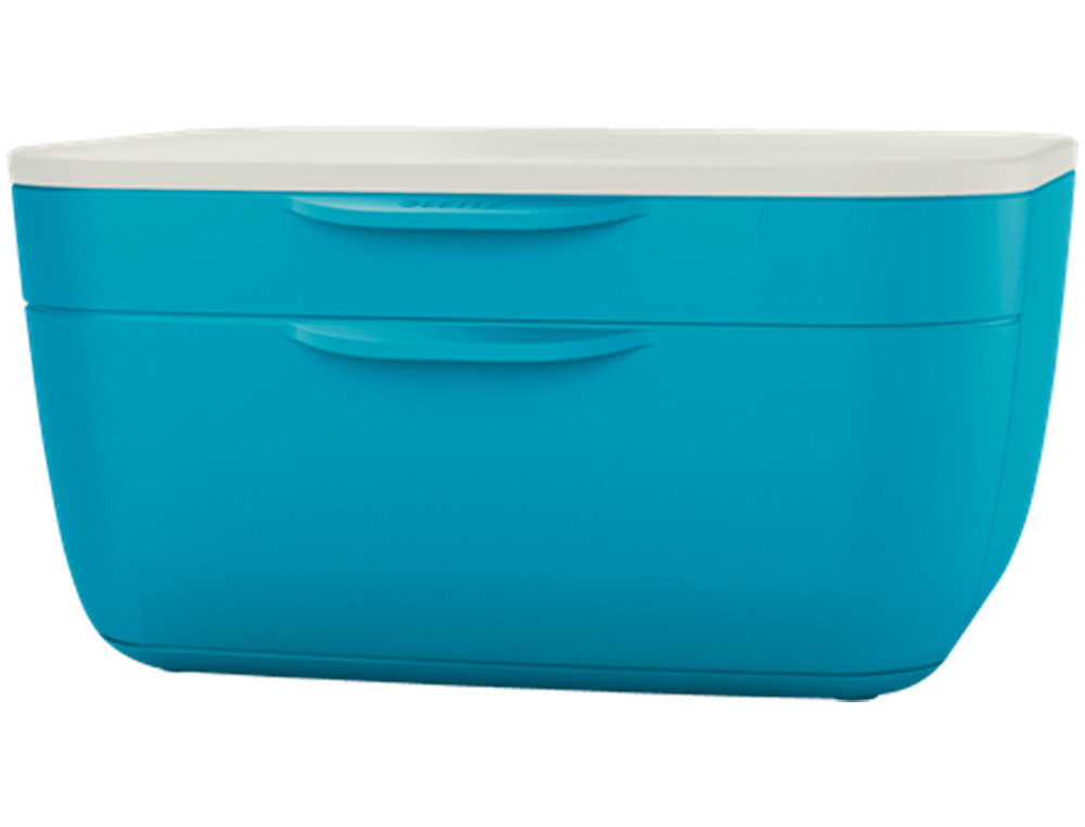BLOC DE CLASSEMENT LEITZ COSY POLYSTYRENE. COLORIS BLEU.    DIMENSIONS: 251 X 143 X 275MM