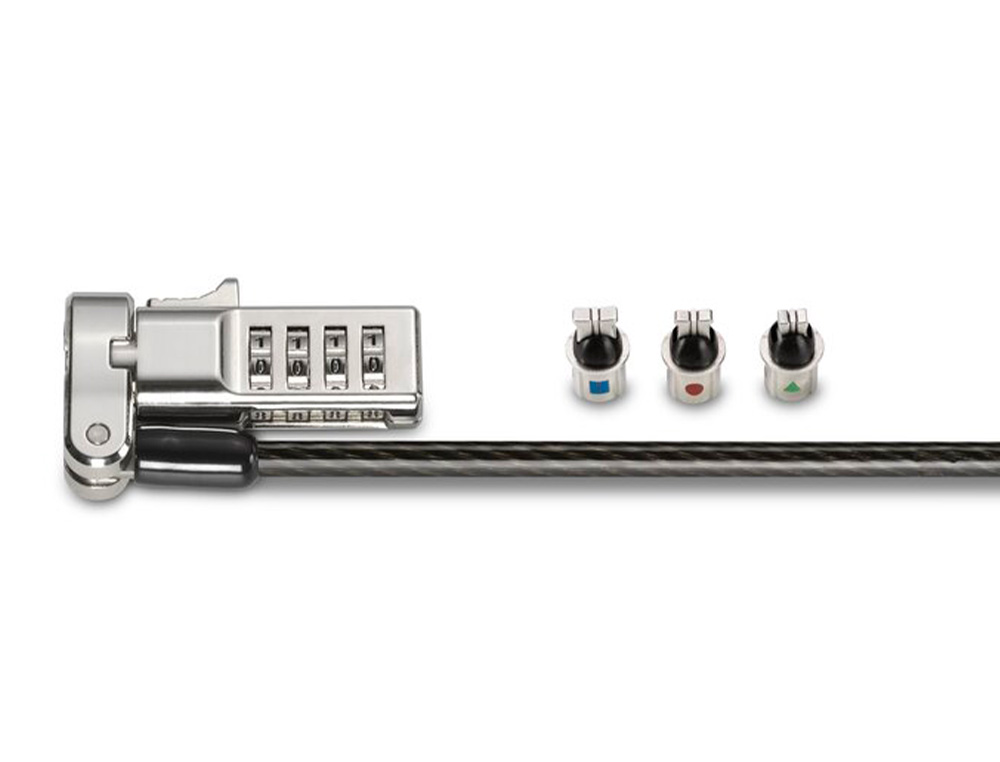 CABLE DE SECURITE KENSINGTON UNIVERSEL 3 EN 1 A COMBINAISON REINITIALISABLE