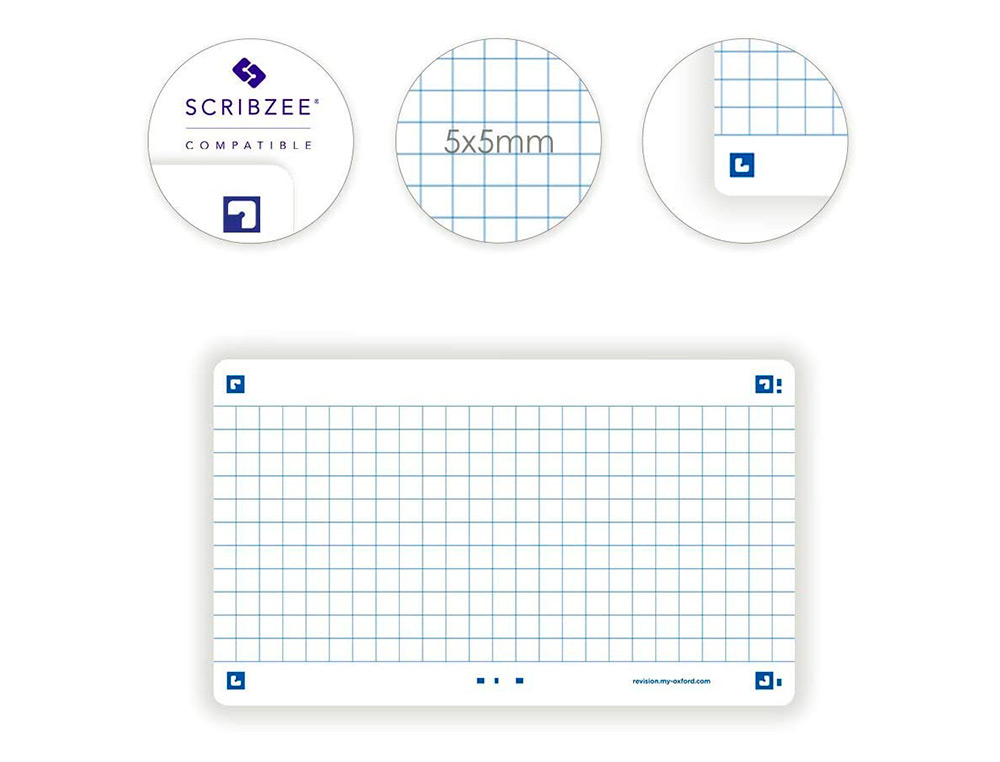 FICHES BRISTOL OXFORD FLASH 2.0 75X125MM 32 FICHES /FILM  Q5X5 CADRE BLANC