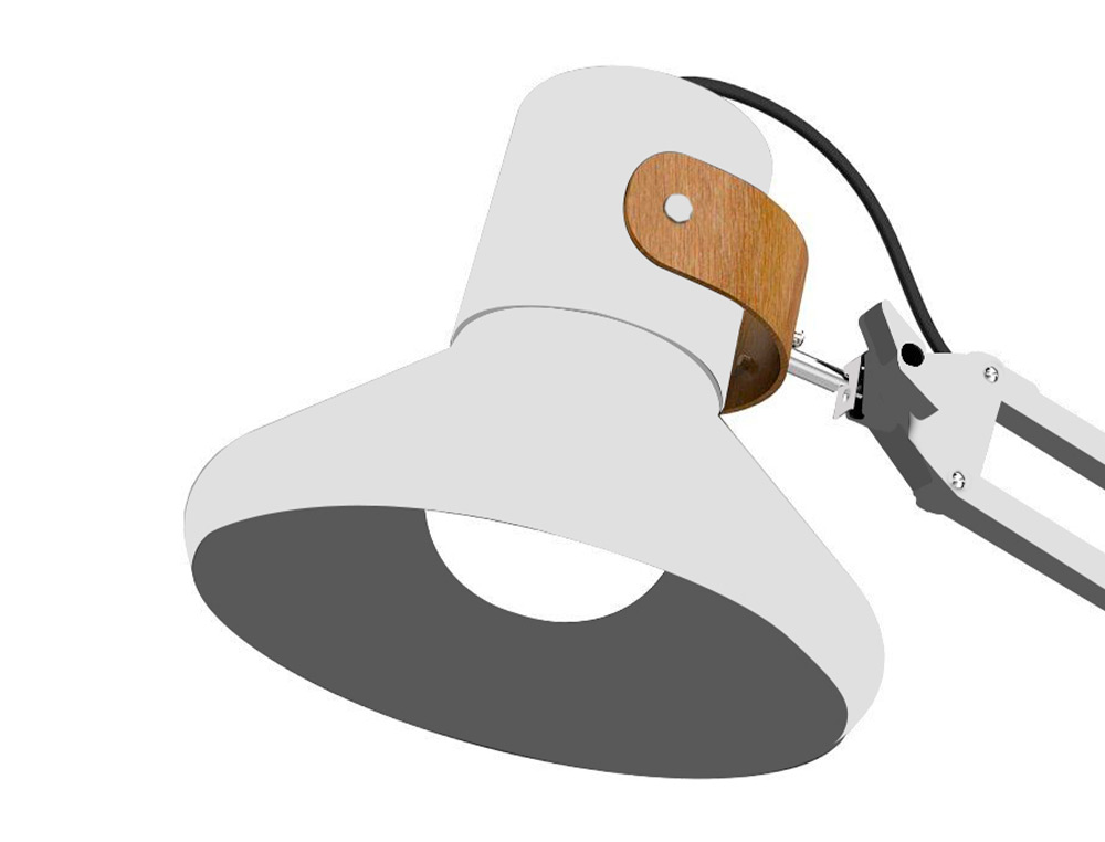LAMPE DE BUREAU UNILUX LED BAYA BAMBOO BLANC