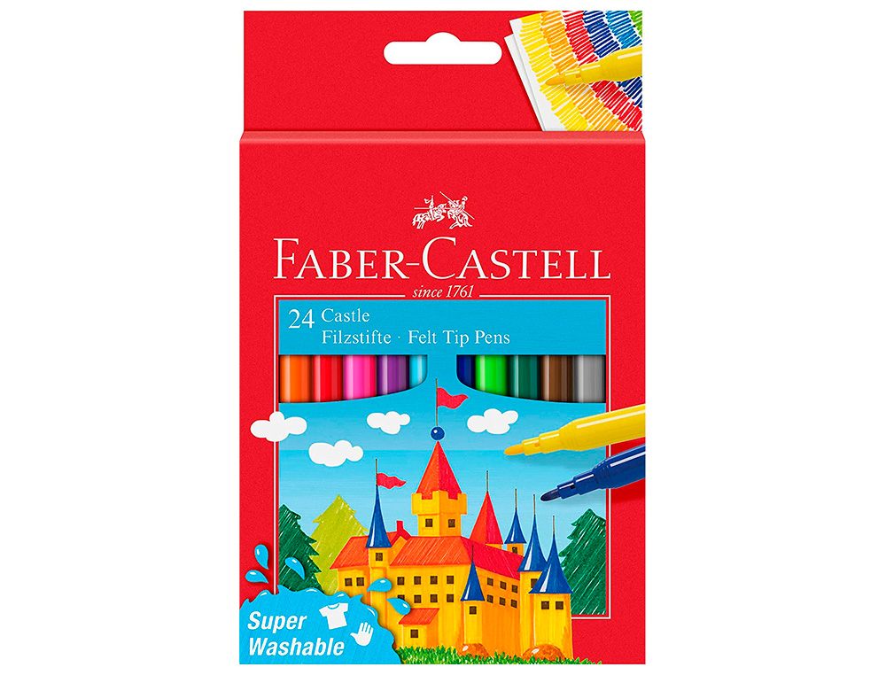 FEUTRE SCOLAIRE FABER CASTELL CHATEAU POCHETTE DE 24