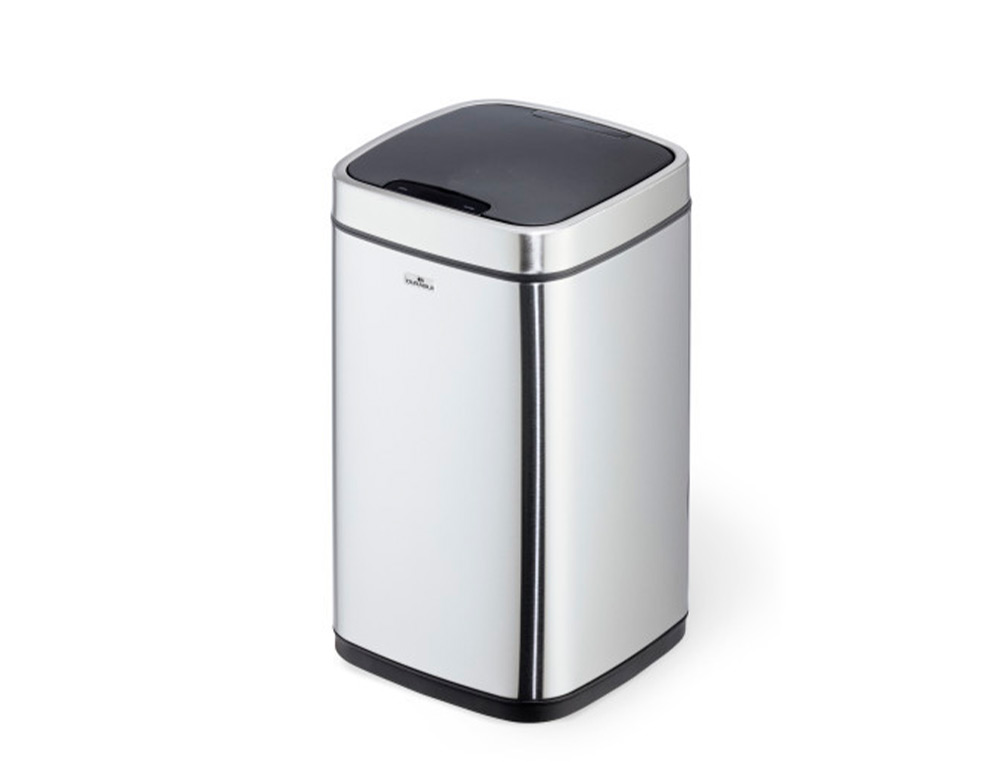 POUBELLE DURABLE A CAPTEUR AUTOMATIQUE ACIER INOXIDABLE  A 