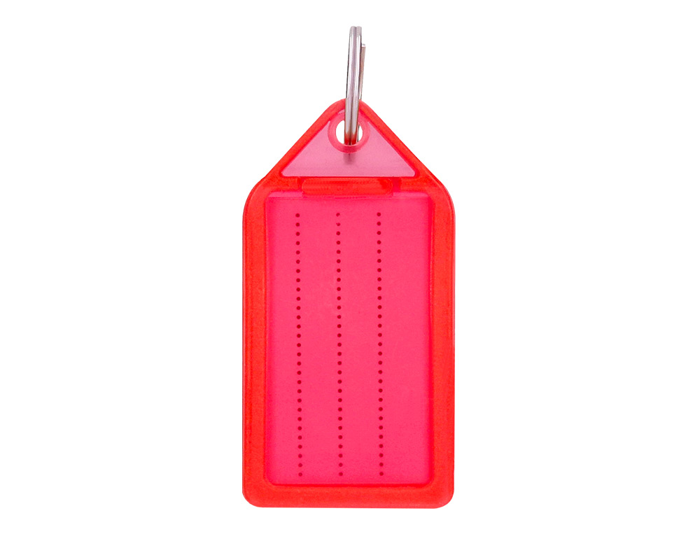 PORTE-CLES Q-CONNECT PORTE-ETIQUETTE PREMIUM COLORIS ROUGE BOITE 40 UNITES